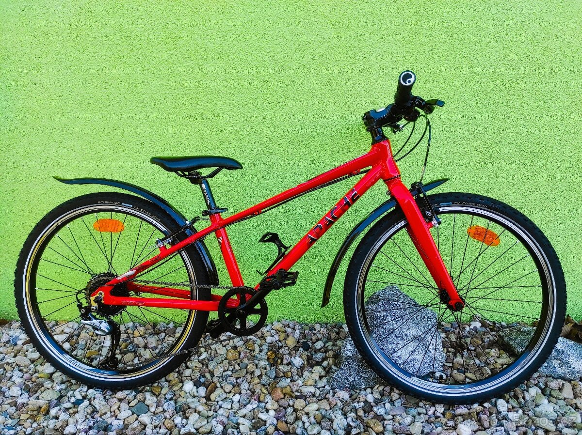 Značkové dětské kolo Apache Tuari 24" (červená)