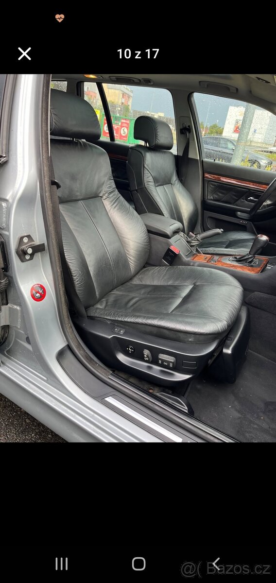 Krásná kožená elektrická lámací sedadla BMW e39 tour