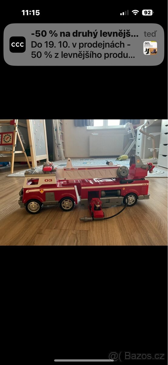 Paw patrol Velké hasičské auto