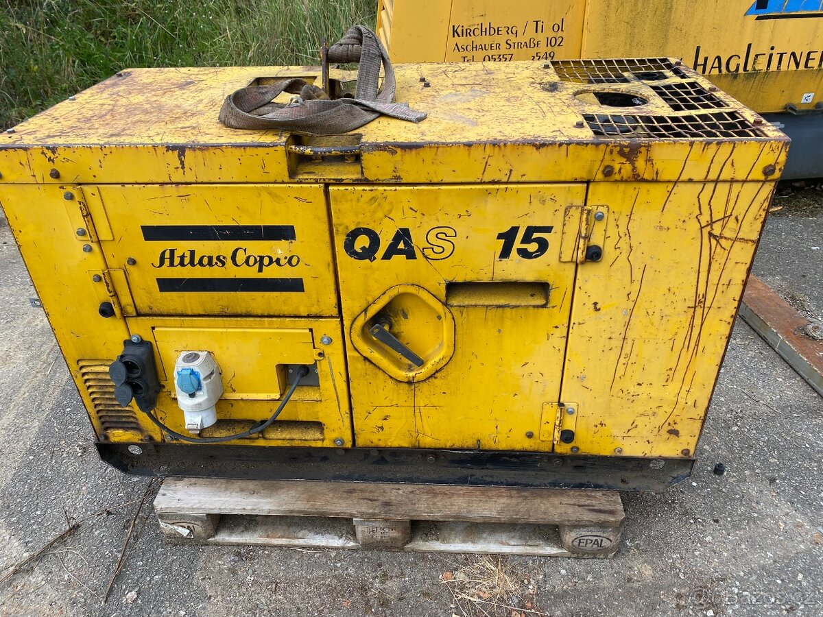 ELEKTROCENTRÁLA ATLAS COPCO QAS 15 KD