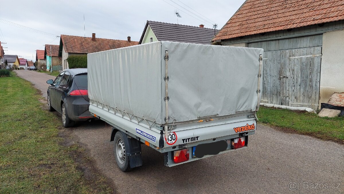 Plachtová nástavba na přívěs 265x148 cm