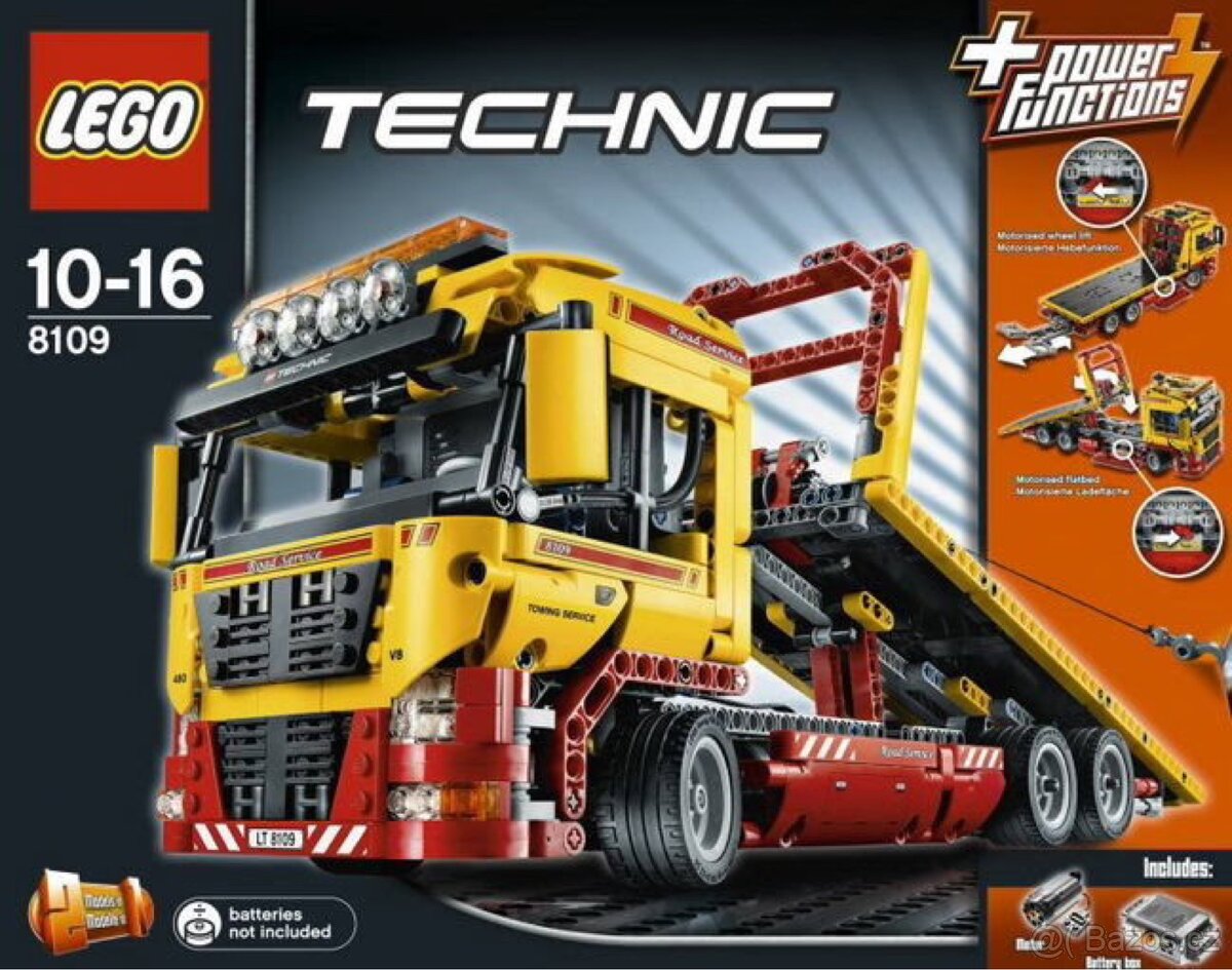 Legendární Lego Technic 8109 Flatbed truck