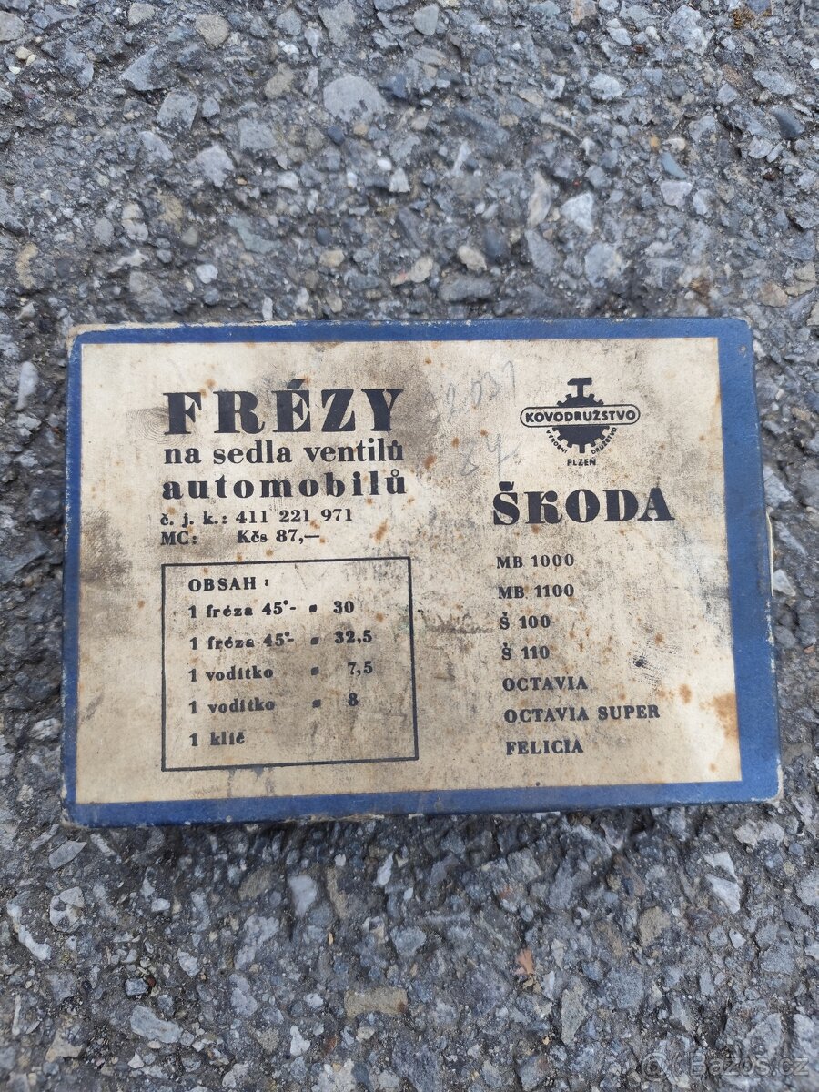 Frézy na sedla ventilů