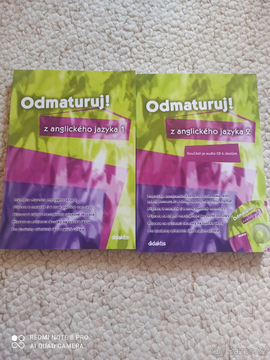 Prodám nové knihy k maturitě + CD