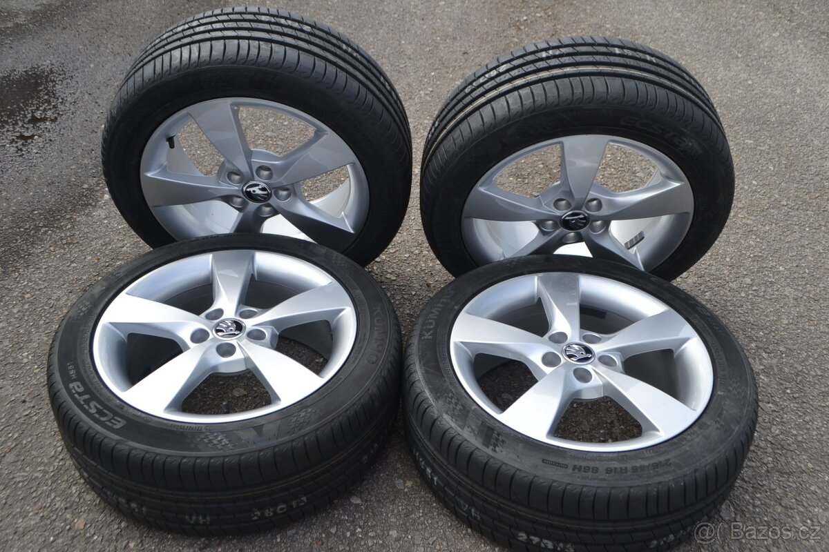 Škoda Fabia III/Rapid- NOVÝ letní Alu komplet 215/45/R16