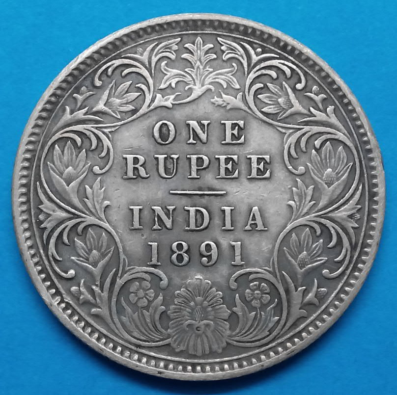 Stříbrná mince r. 1891 stará Británie