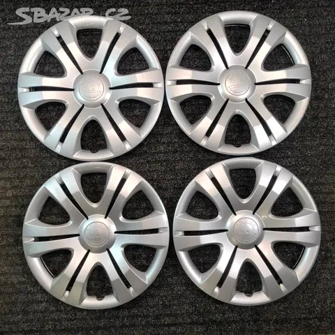Originální poklice Škoda 15" 4 kusy