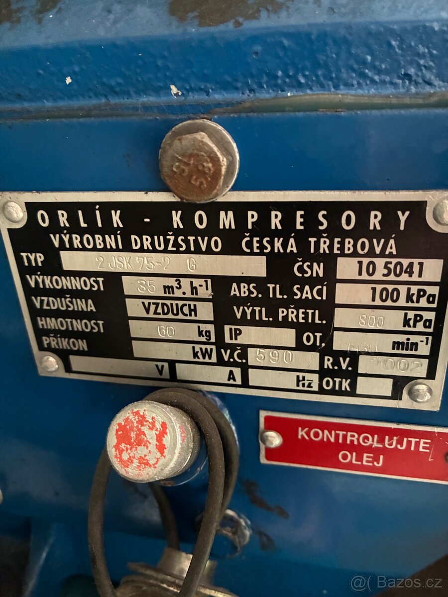 Orlík kompresor 2JSK 75-2 r.v.2002