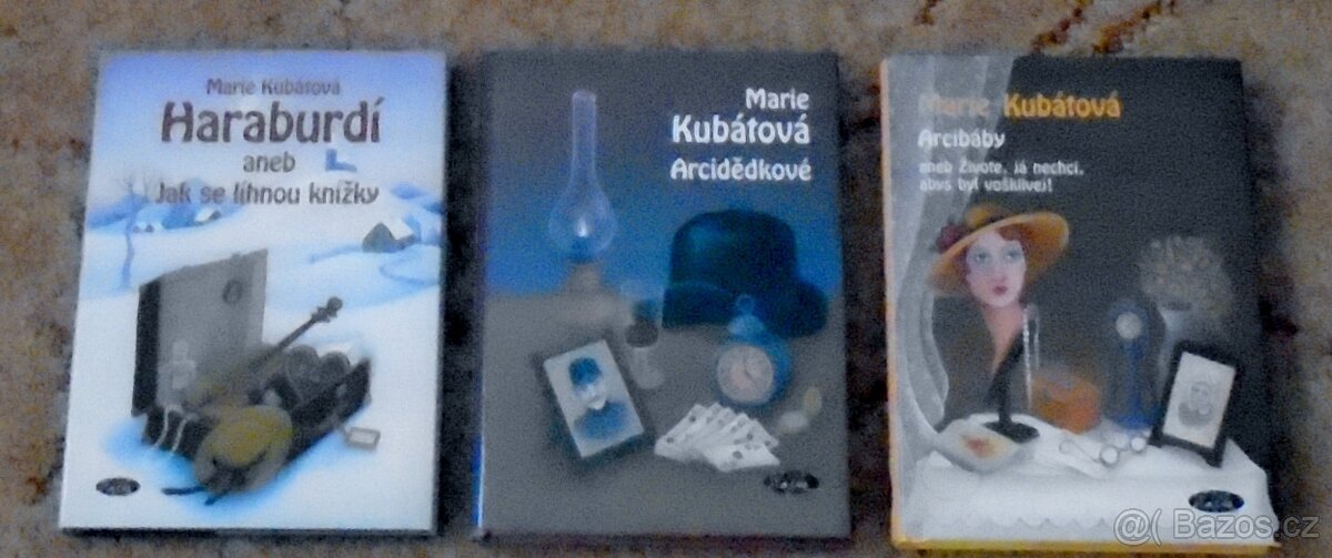 3 knihy autorka Marie Kubátová