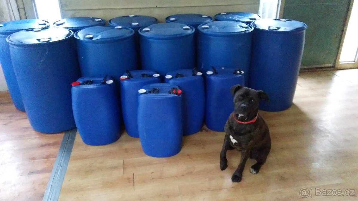 Prodám sudy,kanystry obsah 50l,60l a 220l