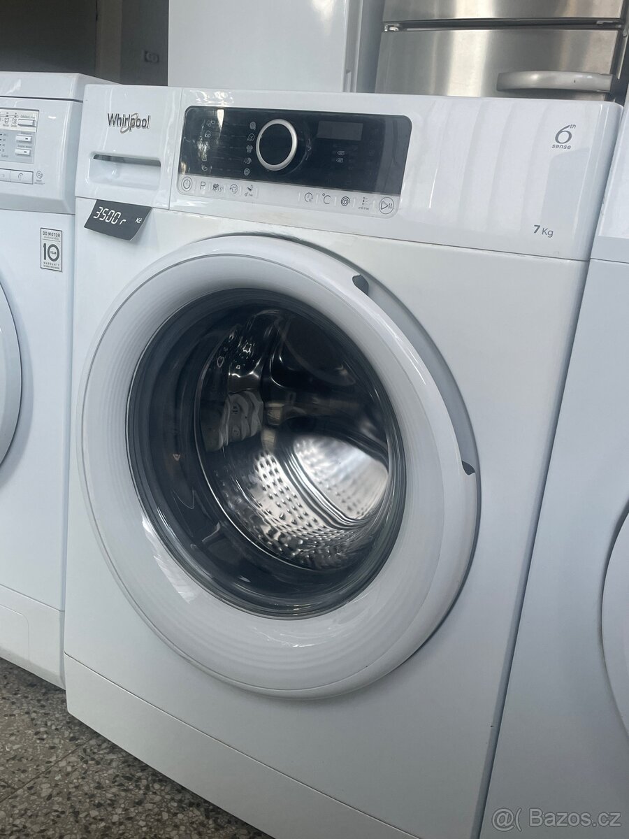 Prodám pračku Whirlpool, 7 kg, 6th sense, záruka