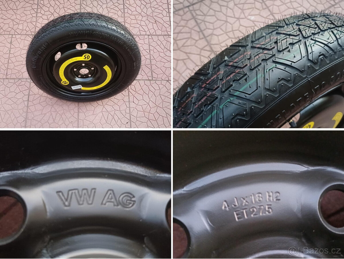 Rezerva dojezdovka originál VW Tiguan 5x112 4Jx18 ET27,5