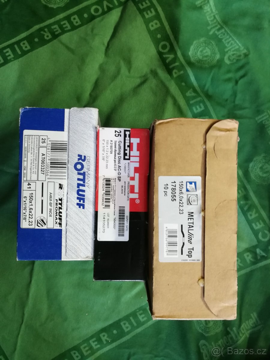 Kotouče do úhlových brusek