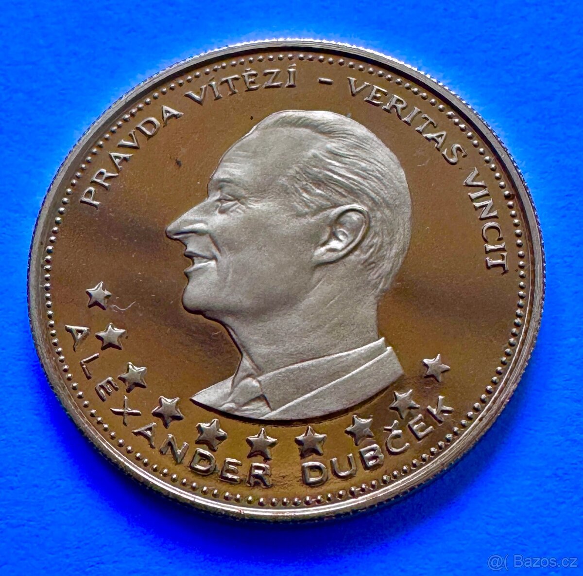 Zlatý 5 dukát Dubček. Pražské jaro, 1968