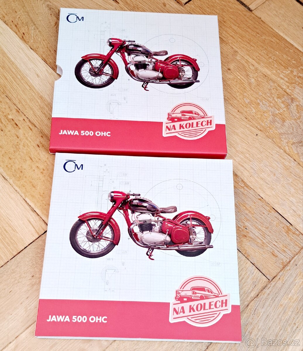 Stříbrná mince Na kolech JAWA 500 OHC