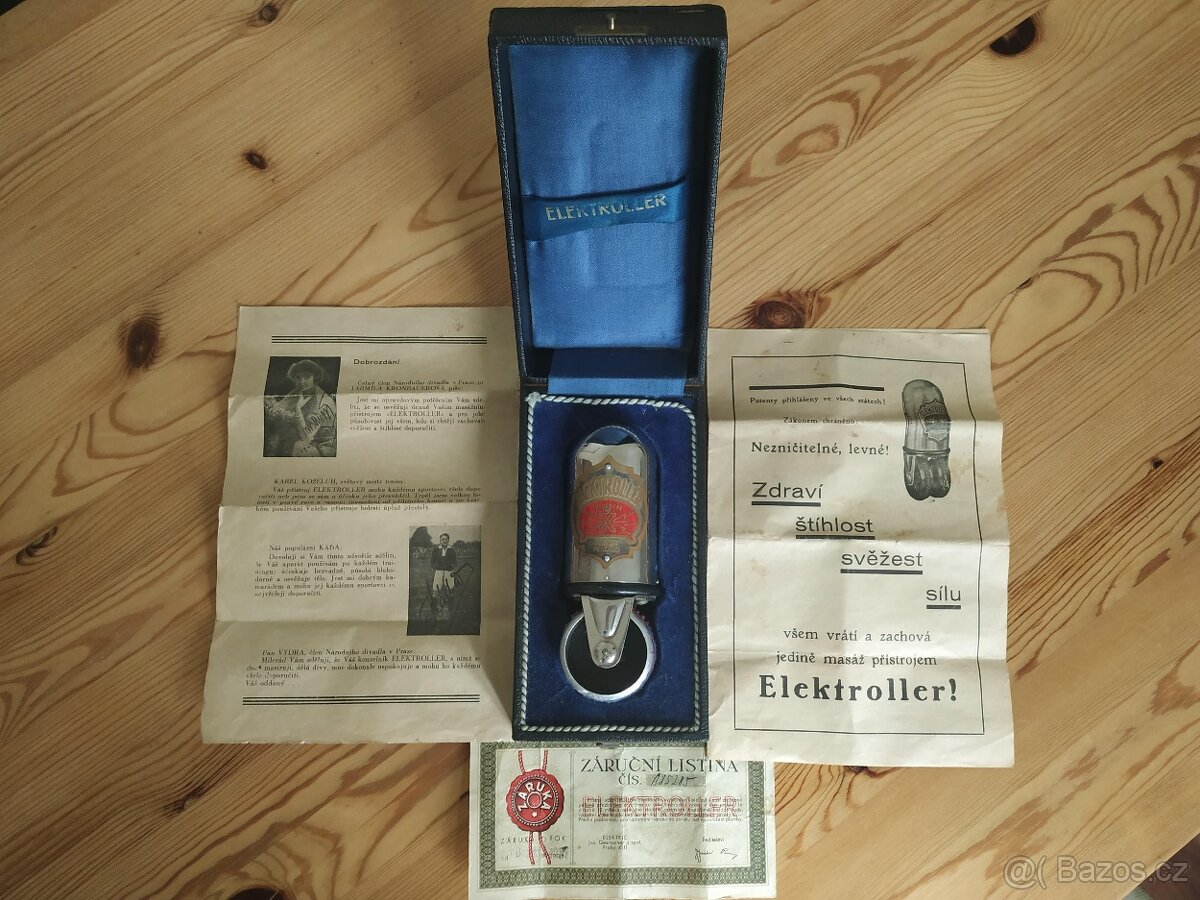 Starožitný masážní přístroj Elektroller