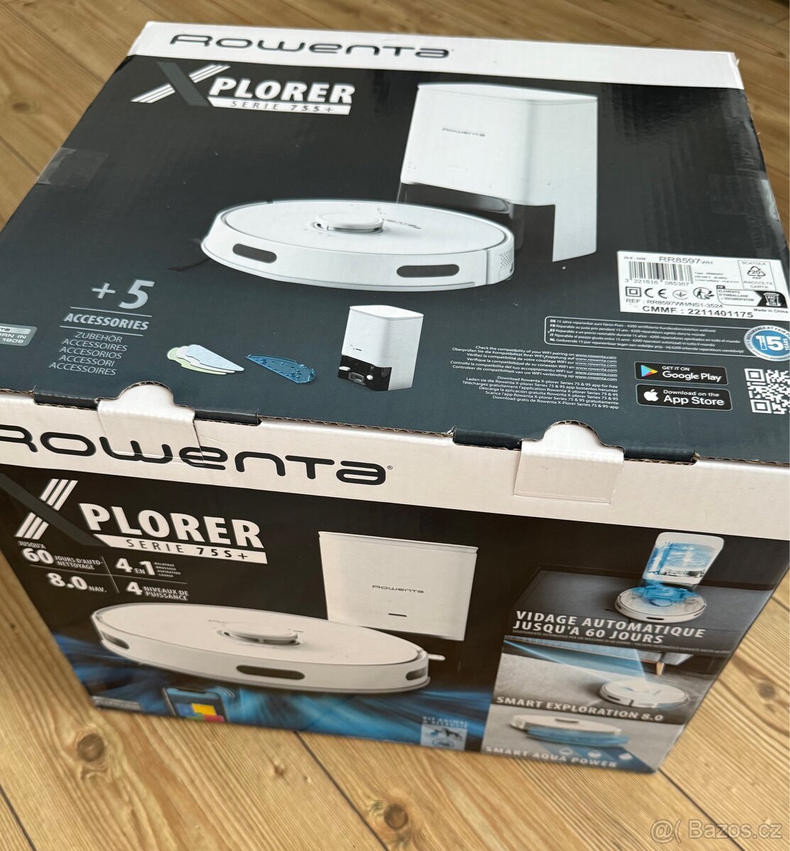 Robotický vysavač ROWENTA RR8597WH nový nerozbalený.