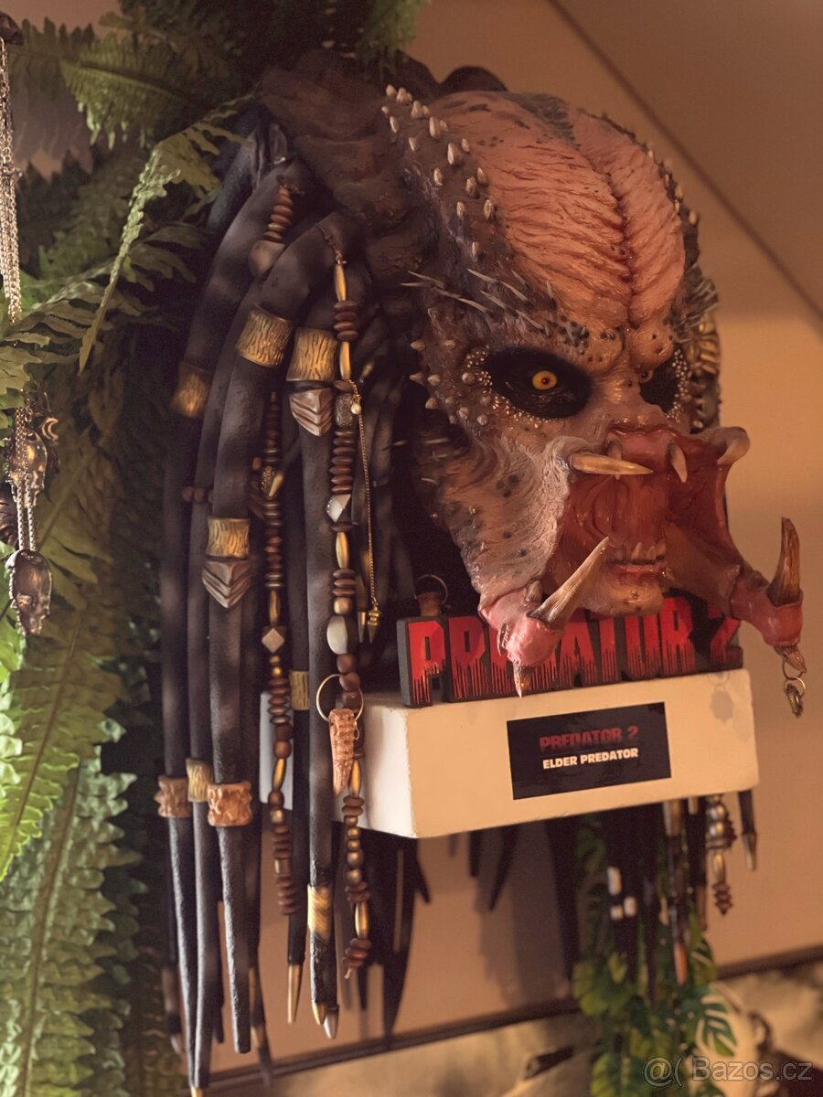 Elder Predator - Predator 2, hlava life size, rarita