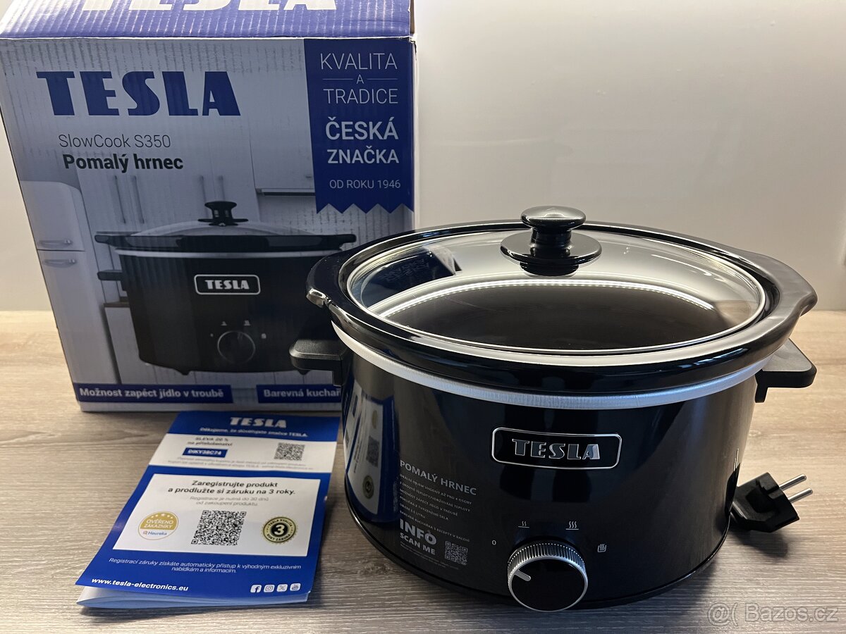 Pomalý hrnec Tesla SlowCook S 350 - úplně nový, nepoužitý