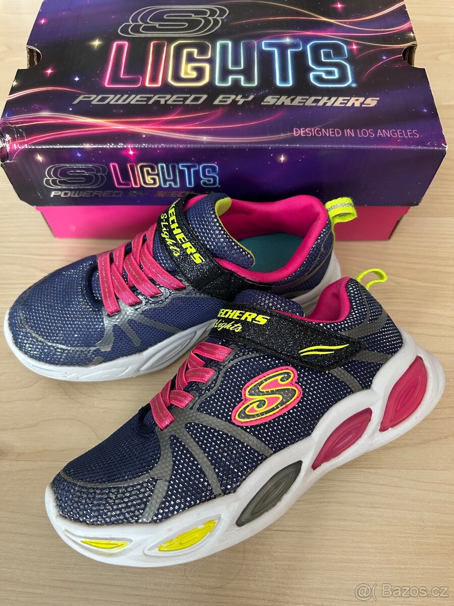 Svítící tenisky Skechers - velikost 30