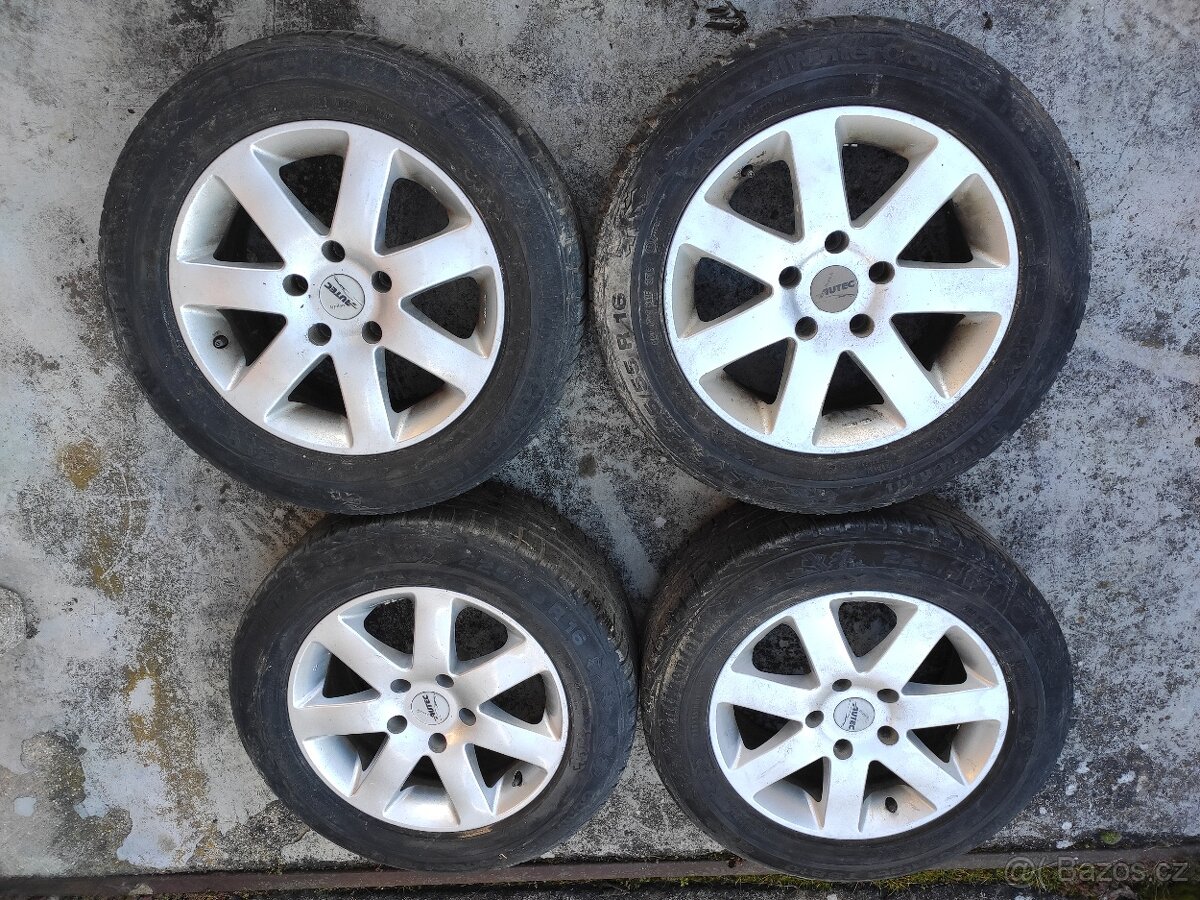 Sada kol 5x120 R16 BMW Autec, pneu 4-6mm