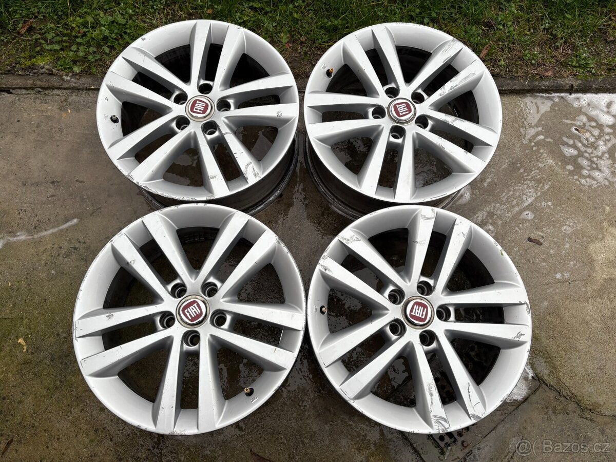 4 ks ALU disků Fiat 17" 5x110 7J et36