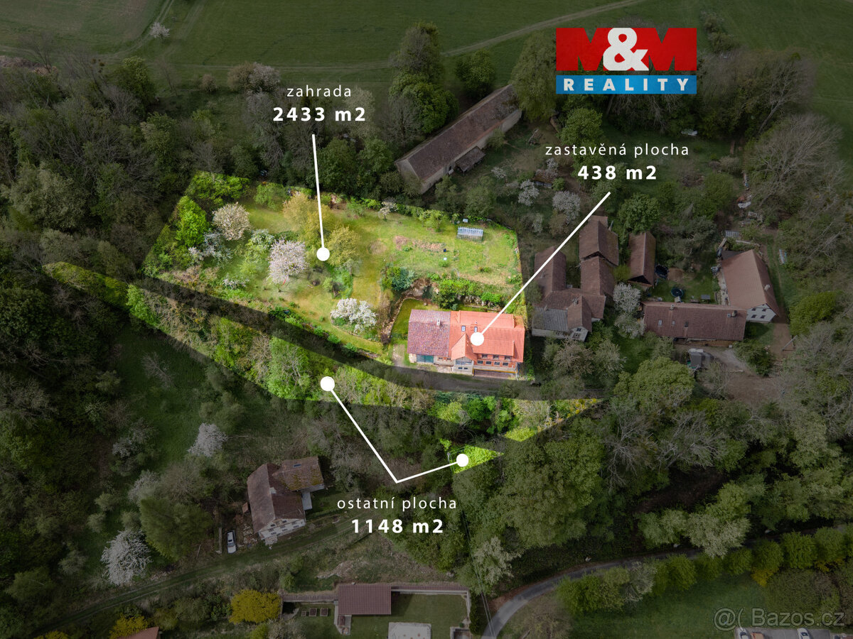 Pronájem zemědělské usedlosti, 94 m², Čistá