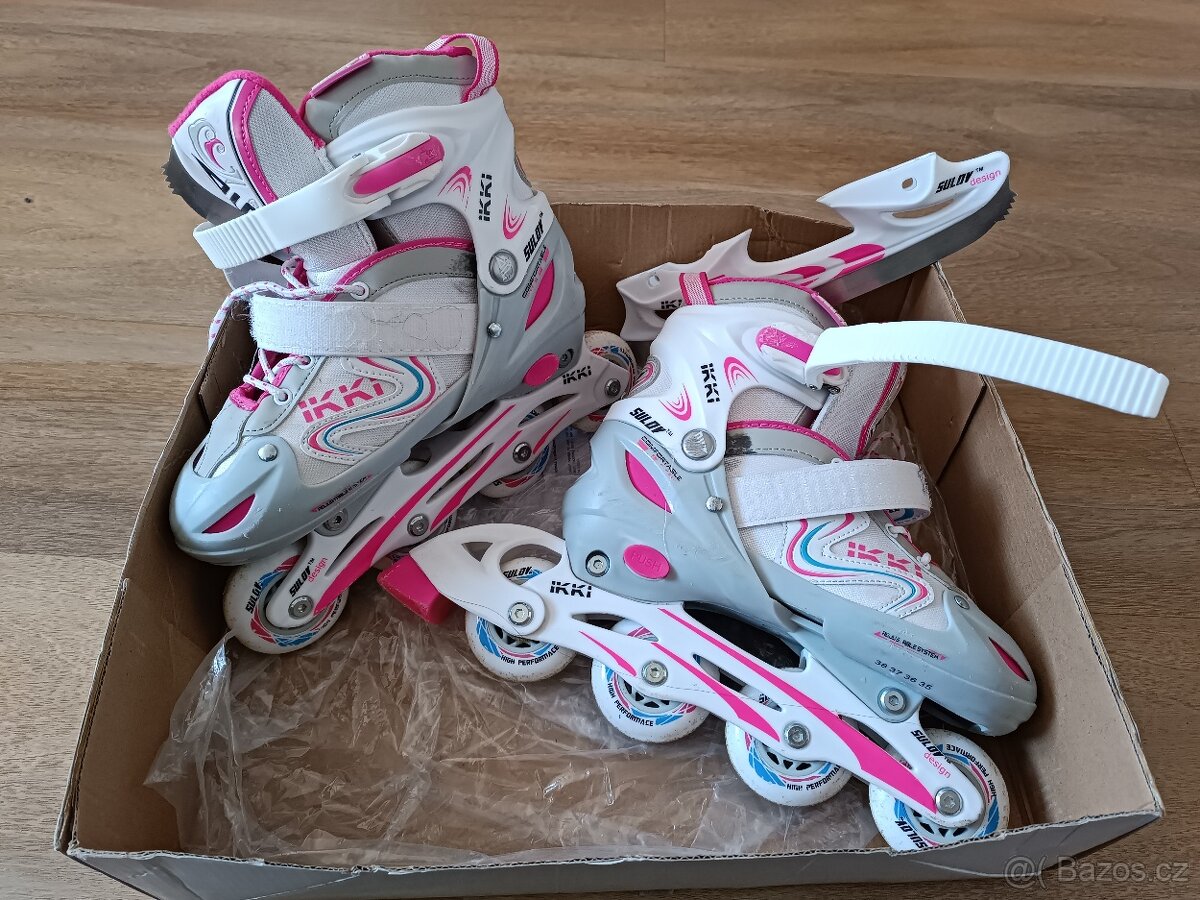 Rostoucí dětské zimní/letní brusle Sulov IKKI (35-38)