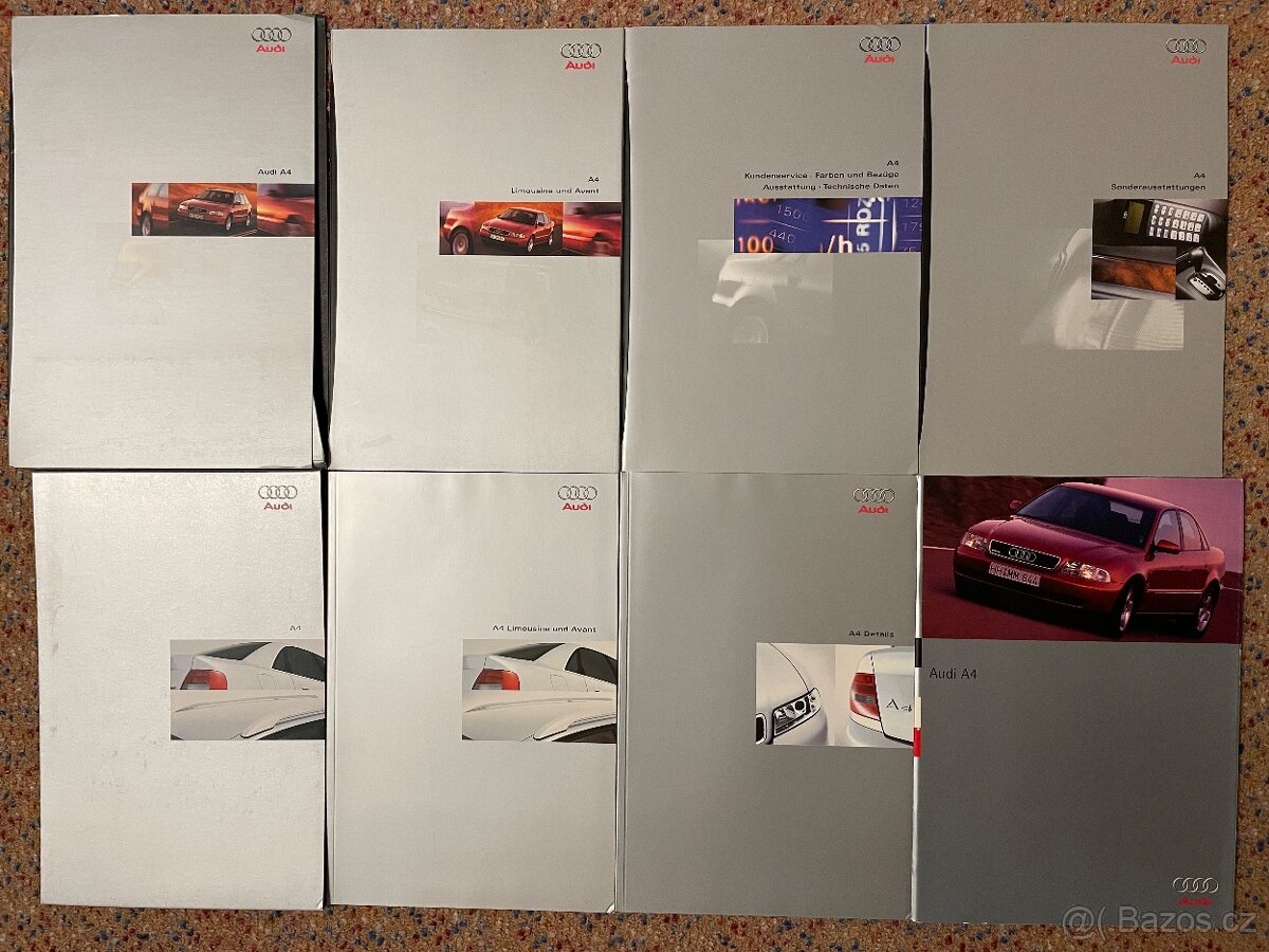 Prospekty Audi A4 B5, i facelift