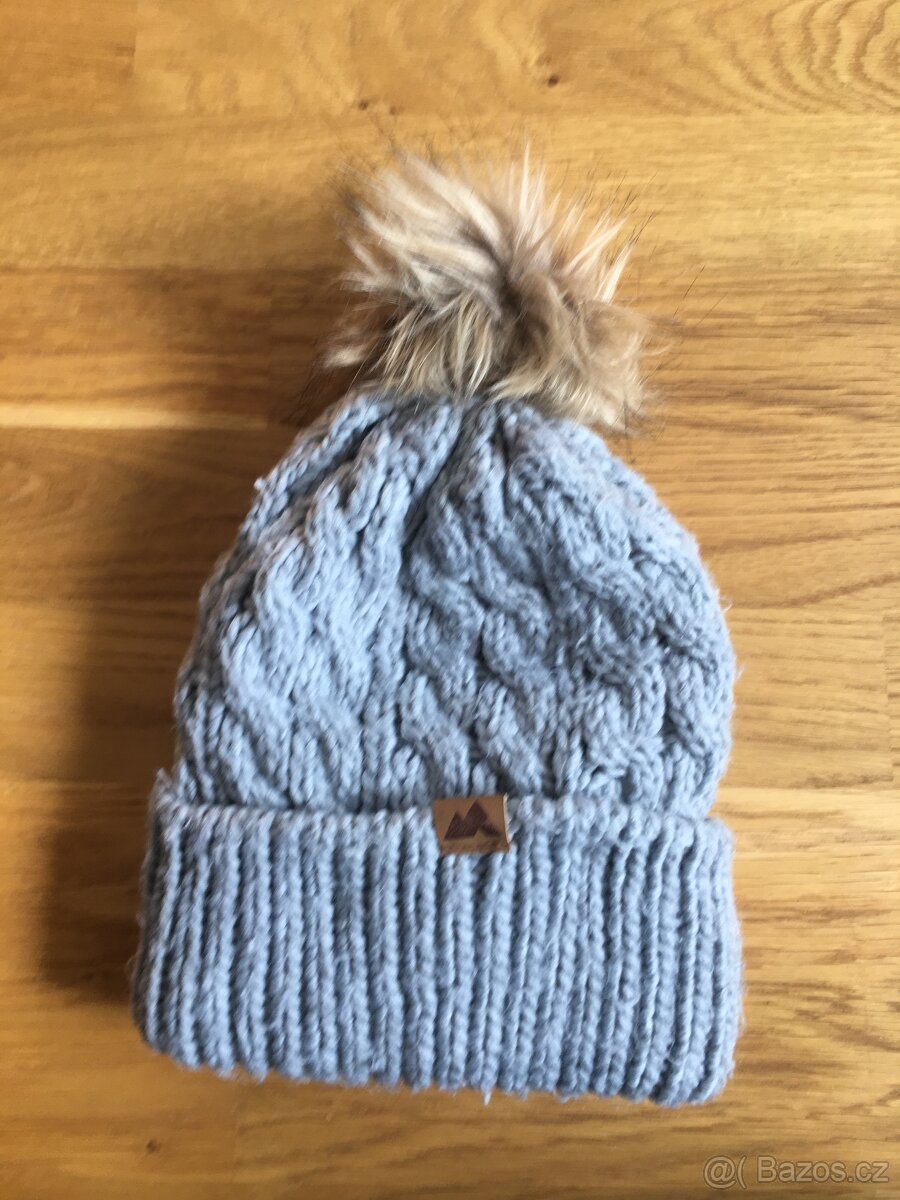 Čepice bambule šedá pletená 92/104 H&M