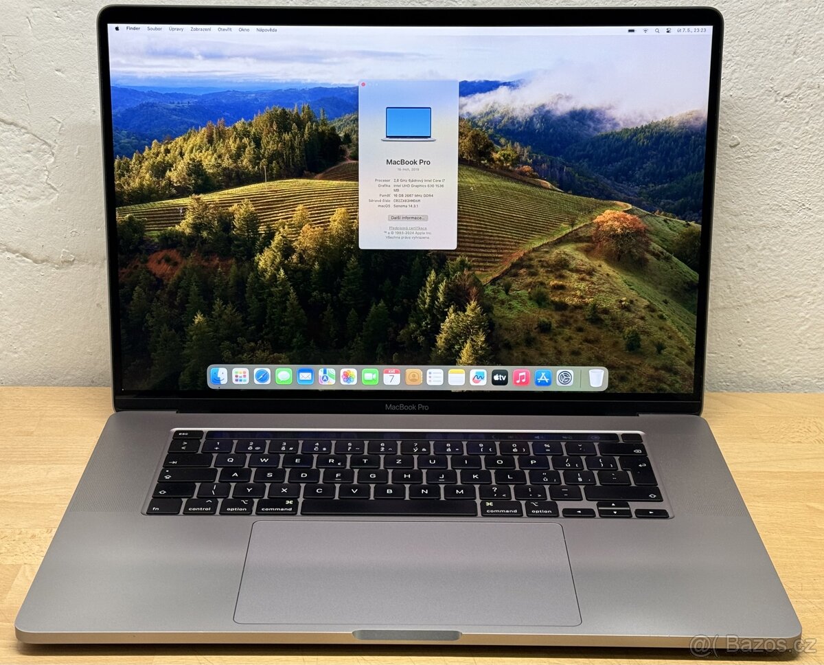 MacBook Pro 16” 2019/16GB RAM/Intel i7/512GB SSD/ Záruka