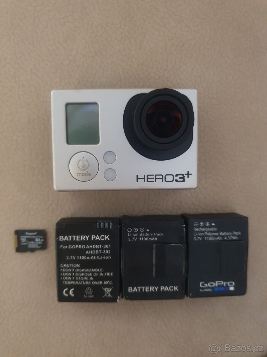 GoPro Hero 3+ a spousta příslušenství