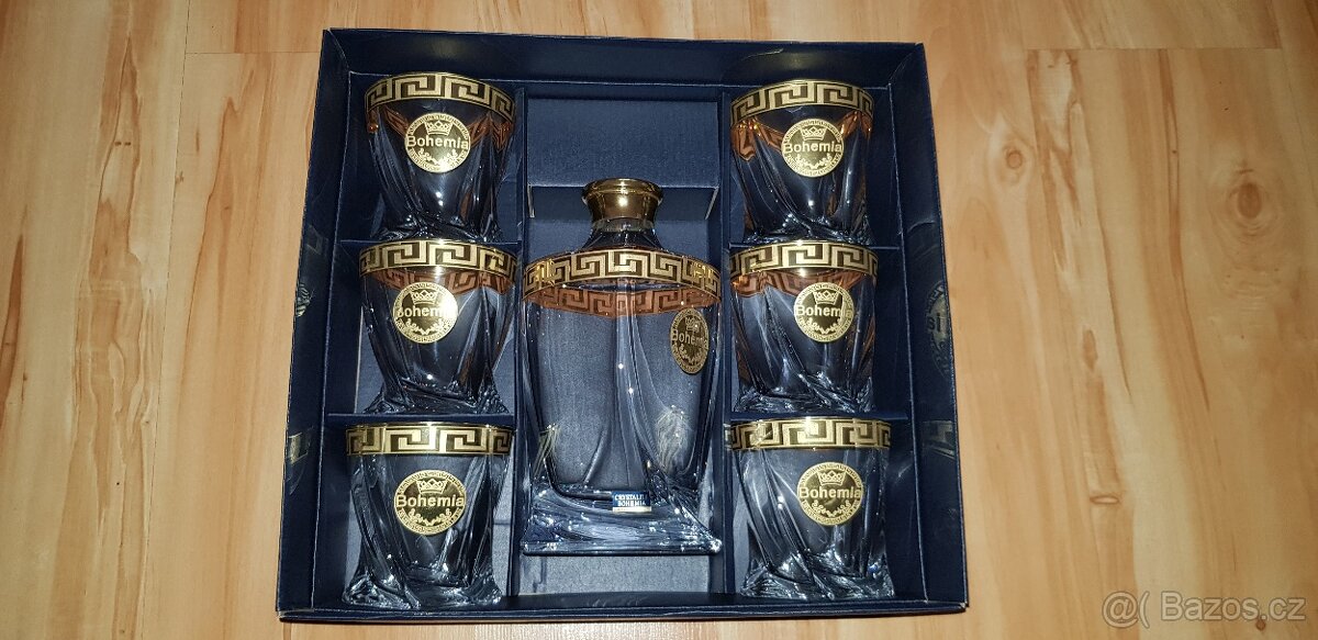 Whisky souprava zlatá