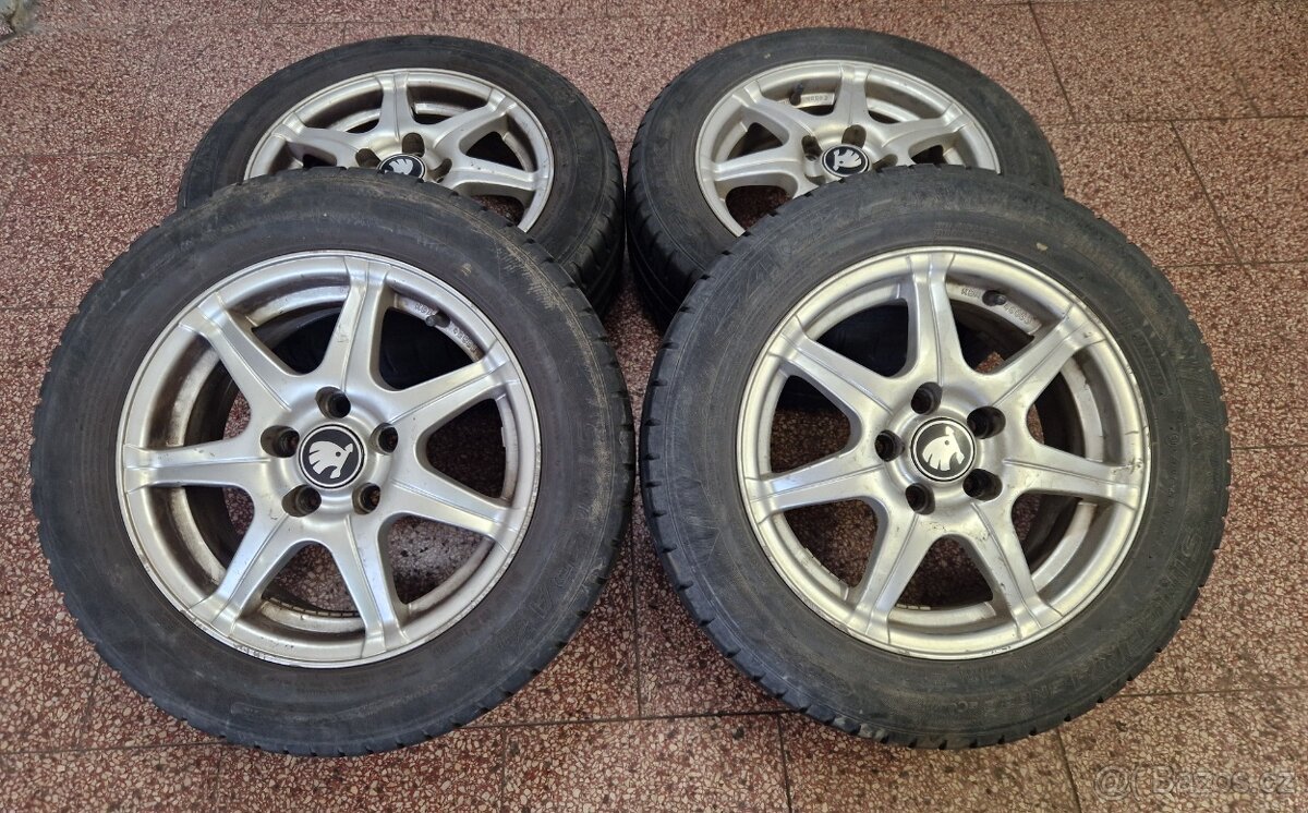 Alu kola 5x100..R14...FABIA 1...PNEU 185/60/14