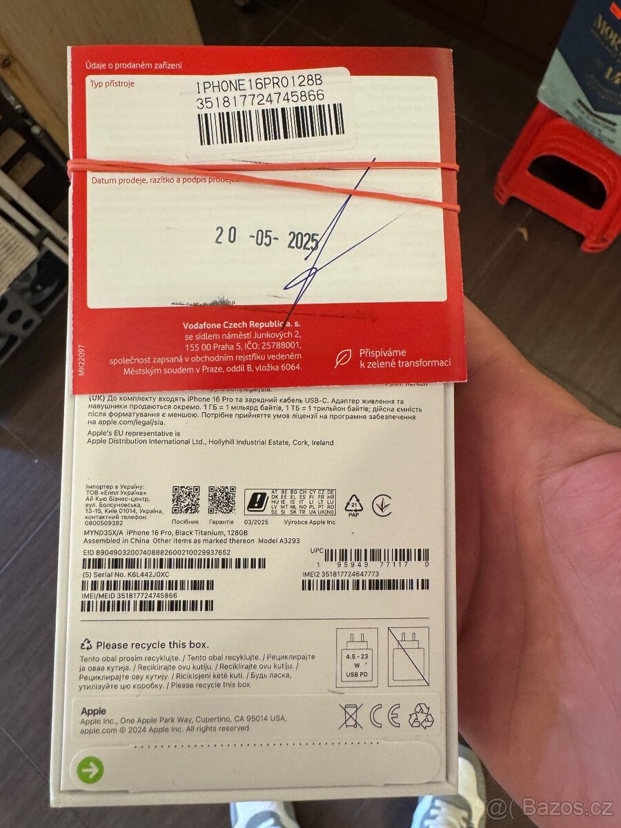 Novy Apple iPhone 16 Pro 128GB Black CZ
