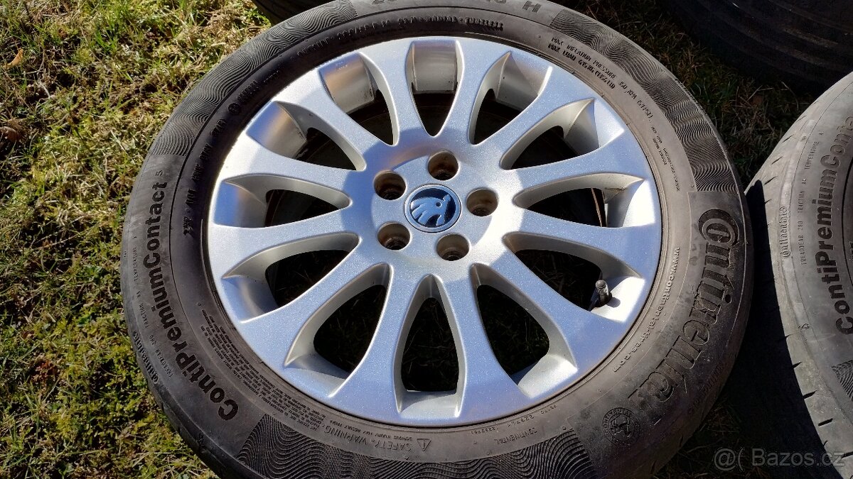Originální letní alu kola Škoda Comet 5x100 r16"