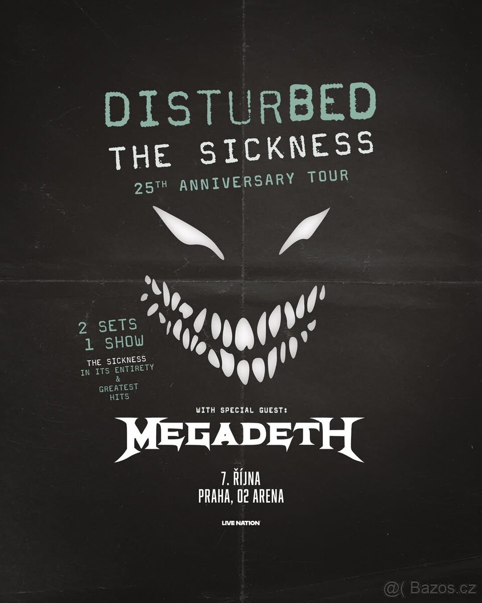 DISTURBED & MEGADETH, klubové VIP