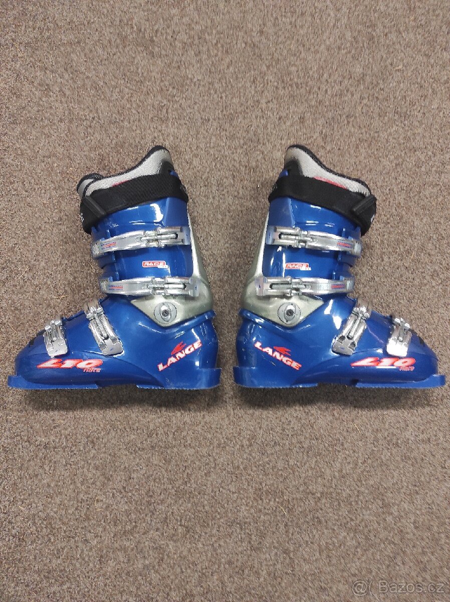 Dětské lyžáky, lyžařské boty Lange Race, stélka 25 cm
