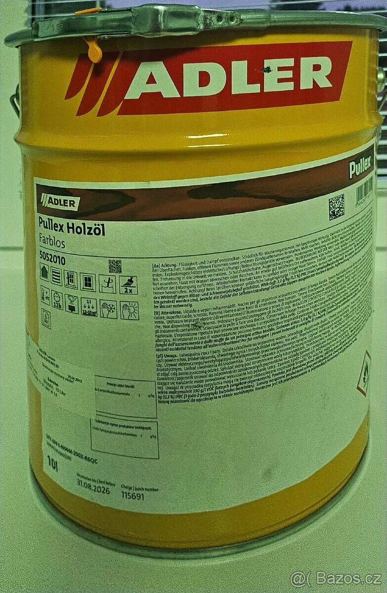 ADLER Pullex Top-Lasur 10 l – odstín Modřín / Lärche