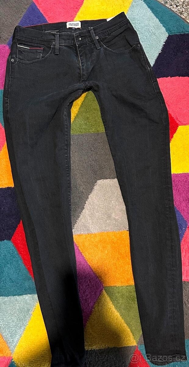 TOMMY HILFIGER PÁNSKÉ SLIM-FIT JEANS-RIFLE W 31 L 36