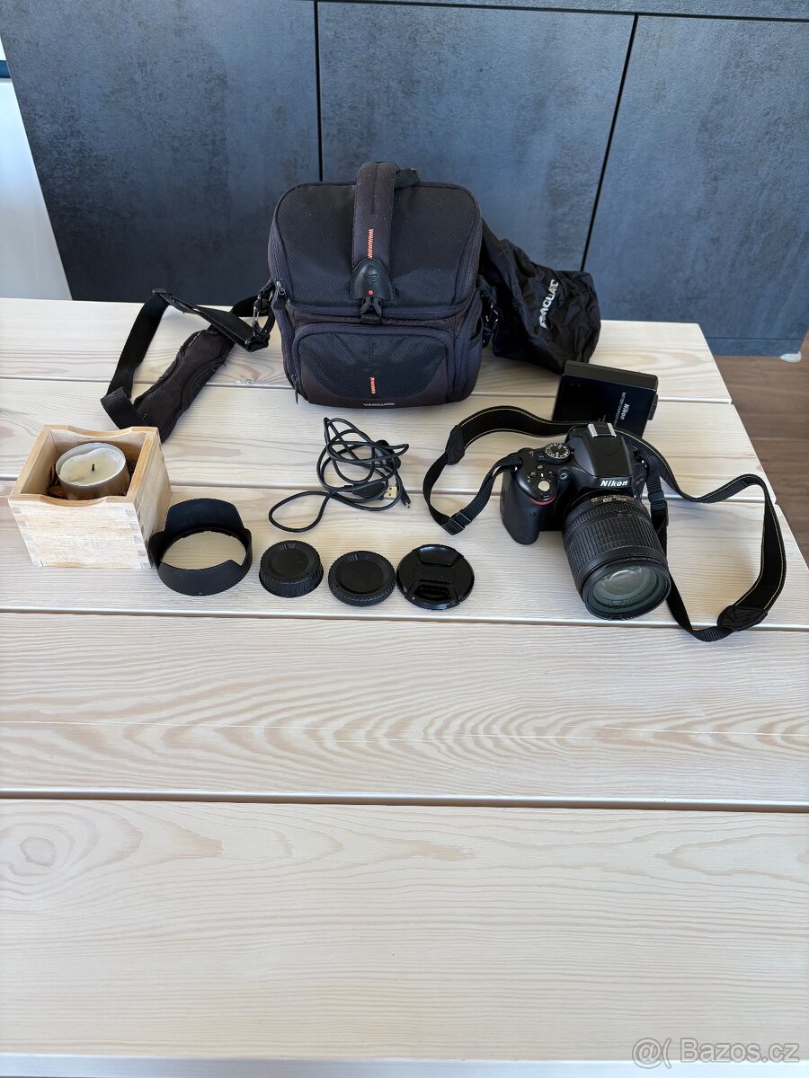 Nikon D5100+ objektiv 18-105mm+ příslušenství