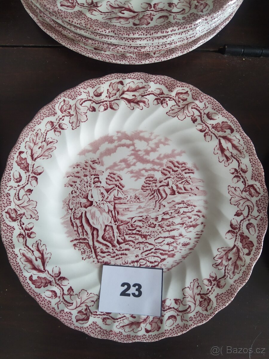 Anglický porcelán č.23 dezertní talíře