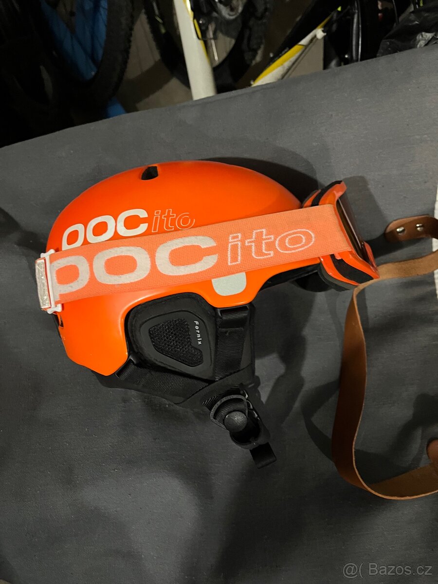 POC lyžařská helma XS 51-54cm nastavitelná + bryle POC+ vak