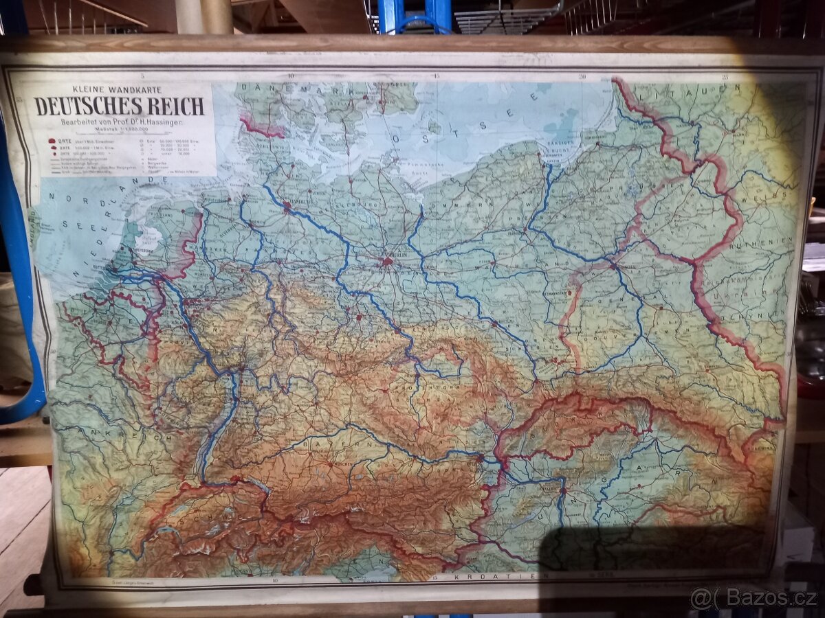 Mapa DEUTSCHES REICH