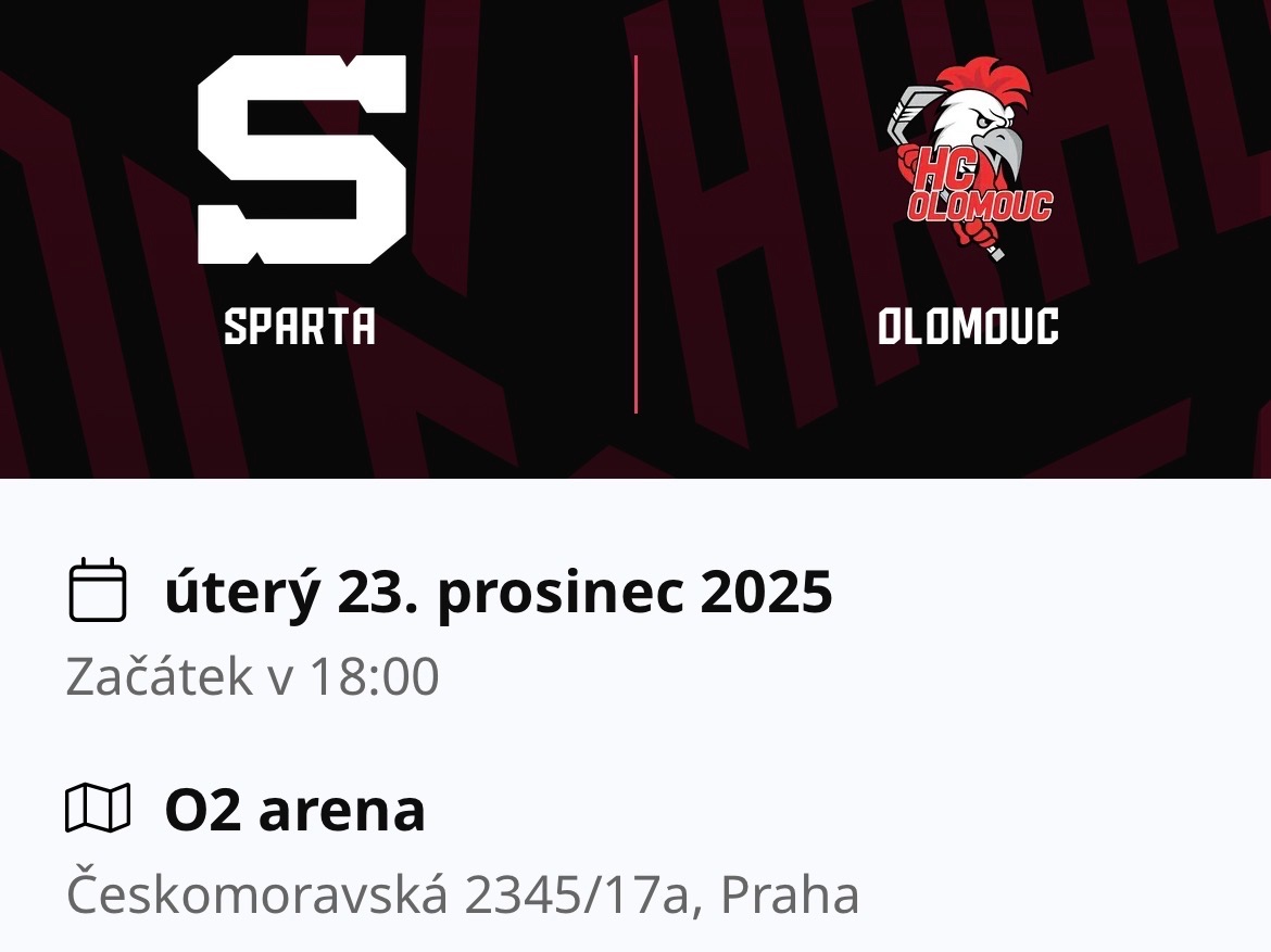 HC Sparta Praha - HC Olomouc