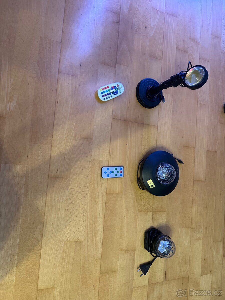 Set tří disco lampiček