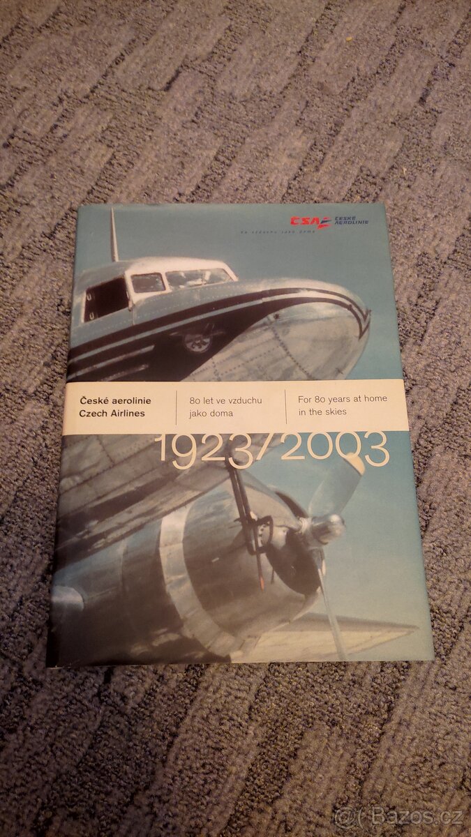 Kniha České aerolinie 1923/2003