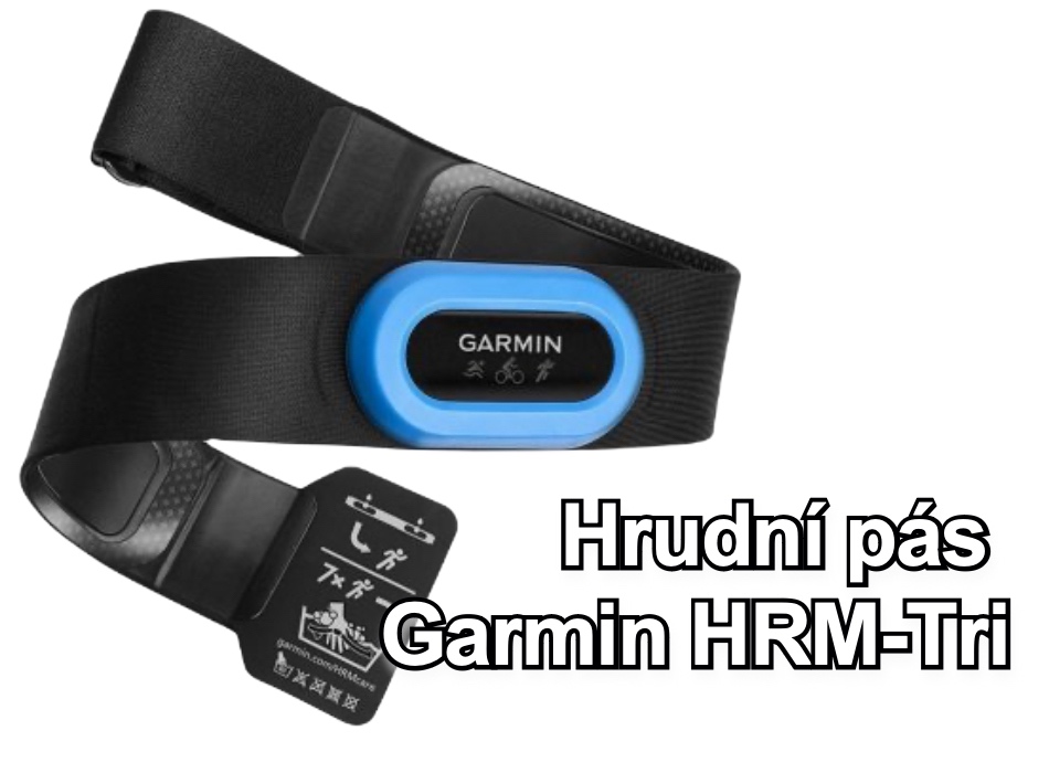 Hrudní pás Garmin HRM-Tri, metr tepové frekvence, běžecký