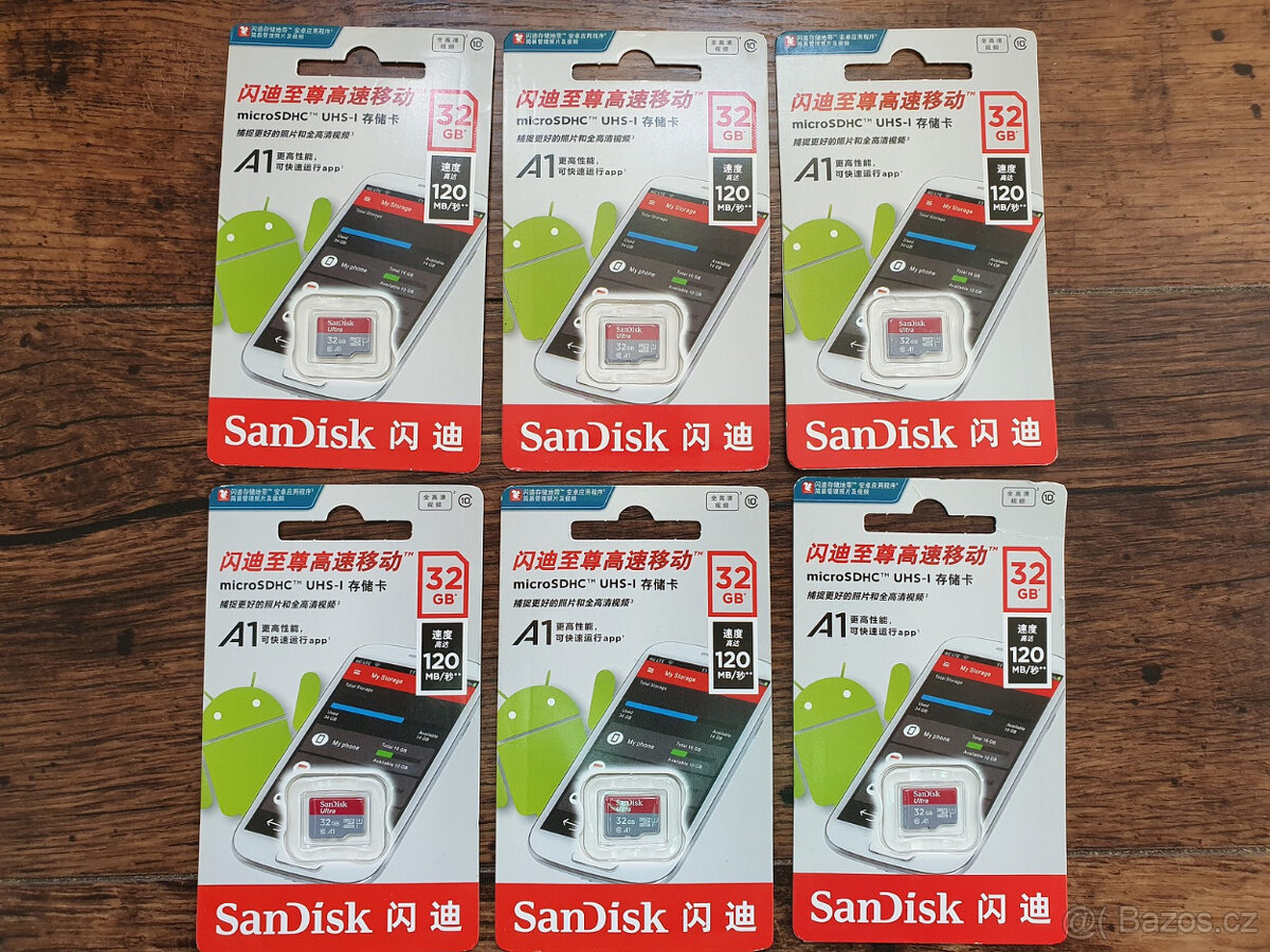 Paměťová karta SanDisk microSDHC Ultra A1 UHS-I 32GB