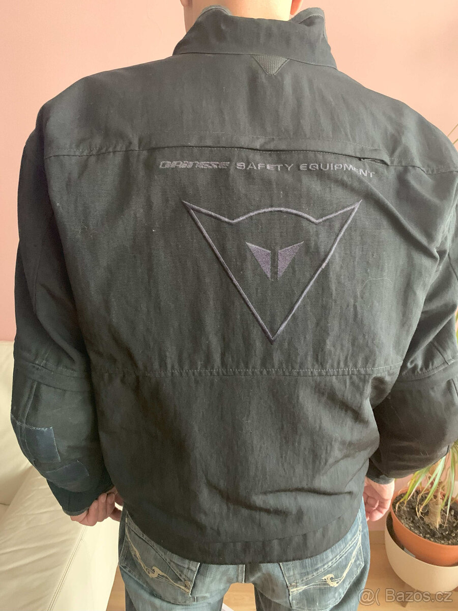 Bunda na motorku Dainese, černo-zelená, 2XL
